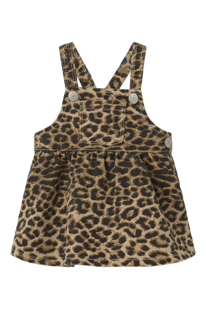 Name It - Nbfoda Twi Bibskirt 4444-Td F - 4723135 Silver Mink Leopard