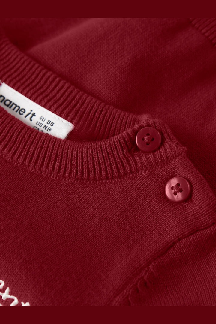 Name It - Nbfrisse Ls Knit - 5131534 Red Dahlia