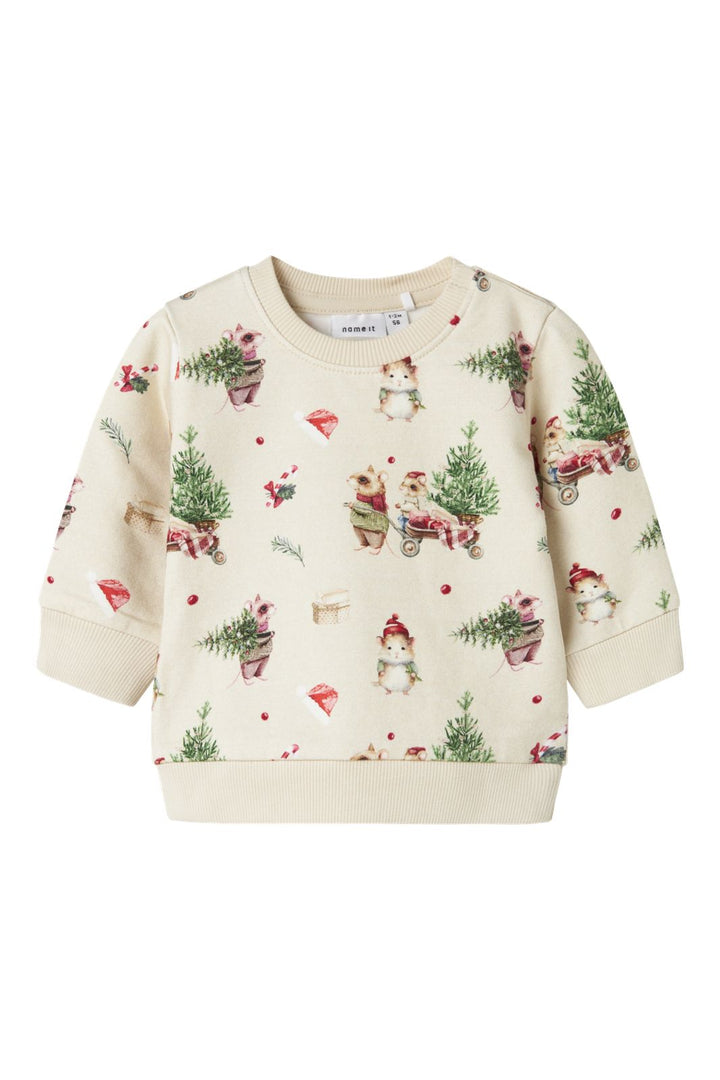 Name It - Nbnrenu Ls Sweat - 4845579 Peyote Melange