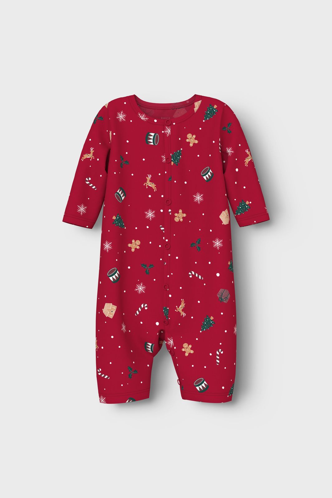 Name It - Nbnvismas Ls Nightsuit - 4879832 Jester Red Xmas Aop Red