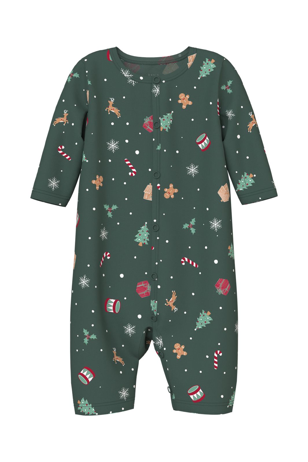 Name It - Nbnvismas Ls Nightsuit - 4918621 Botanical Garden Xmas Aop