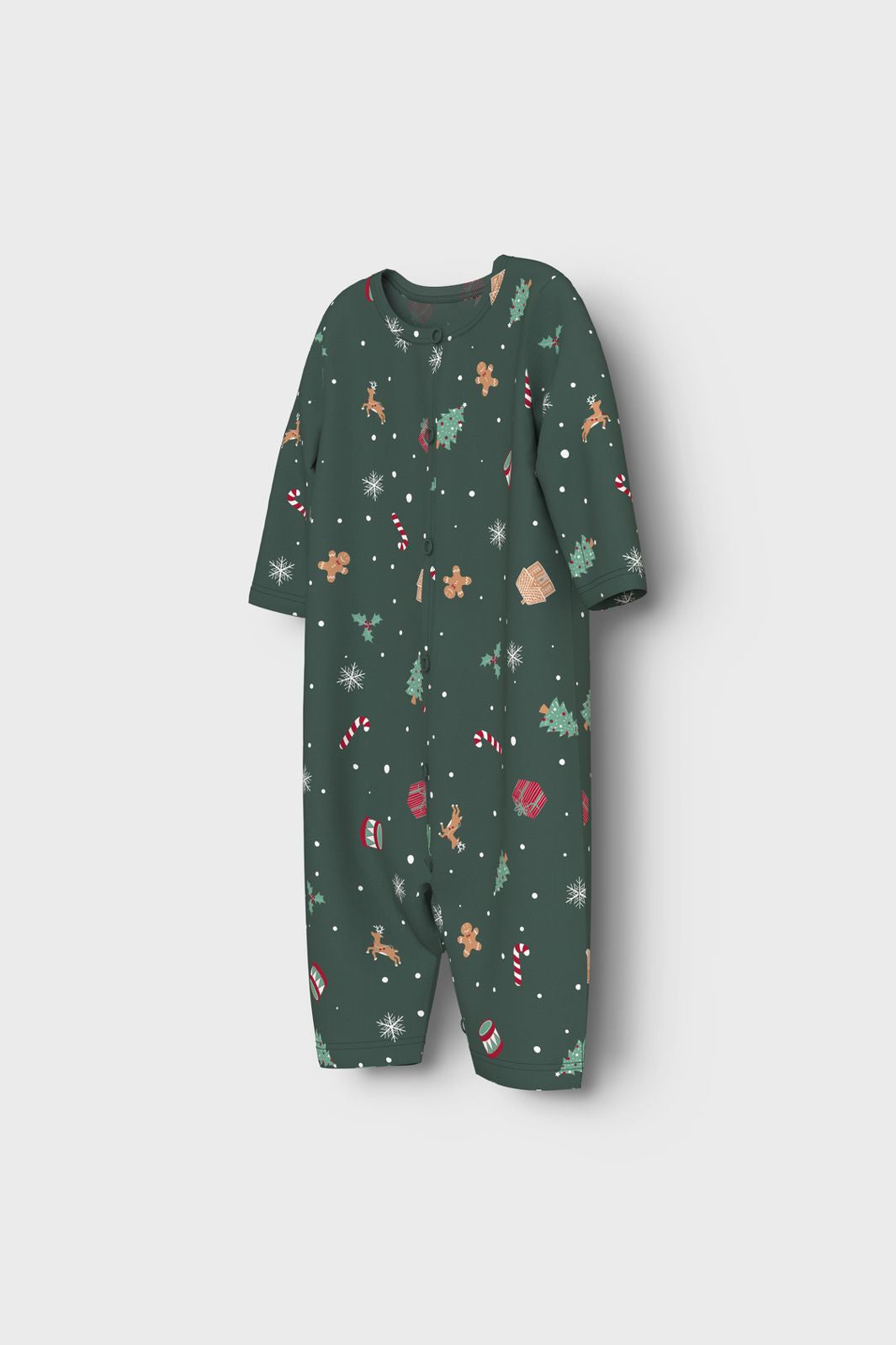 Name It - Nbnvismas Ls Nightsuit - 4918621 Botanical Garden Xmas Aop