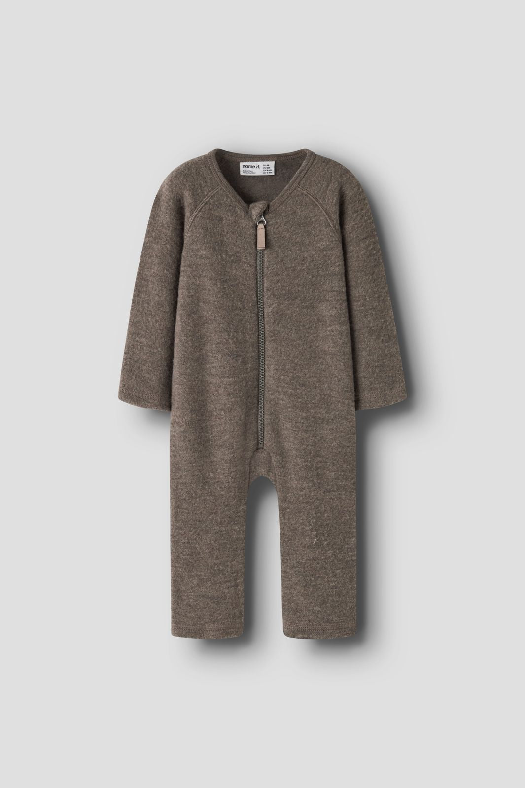 Name It - Nbnwmino Wool Ls Suit - 5079535 Morel