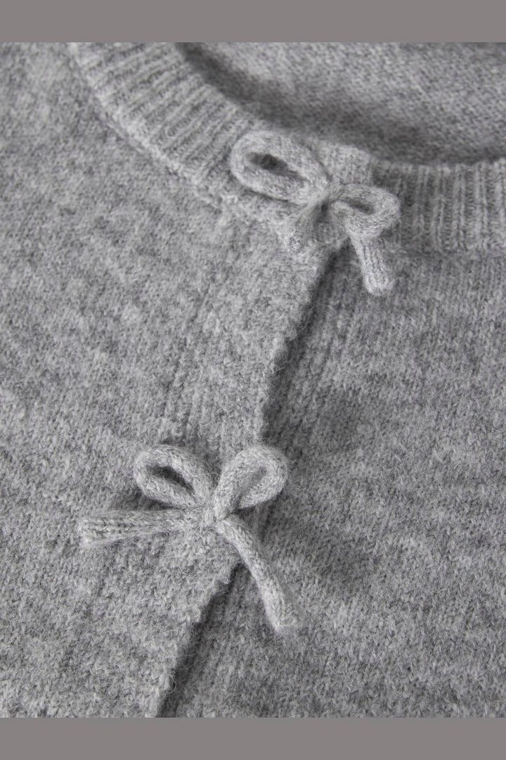Name It - Nkfrima Ls Knit Card - 5116102 Grey Melange