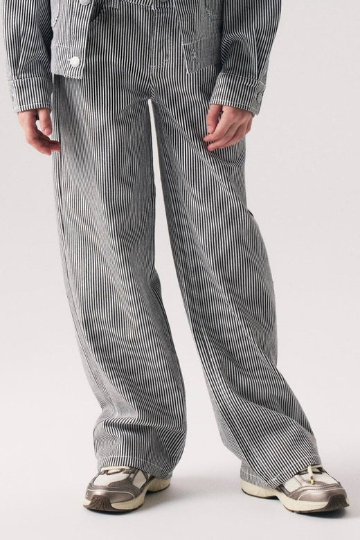 Name It - Nkfrose Wide Stripe Pants 2299-Yf - 5142223 White Delicioso