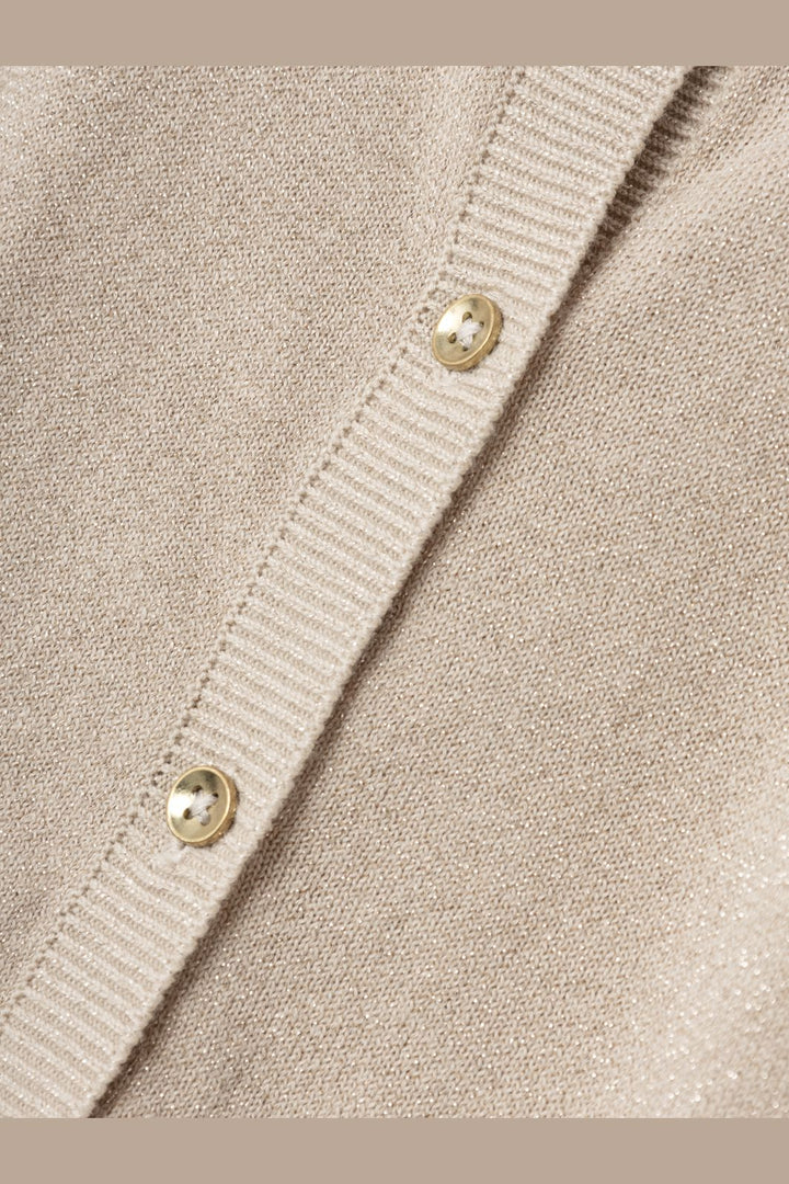 Name It - Nmfabinne Ls Knit Card - 4561320 Peyote Tone In Tone Lurex