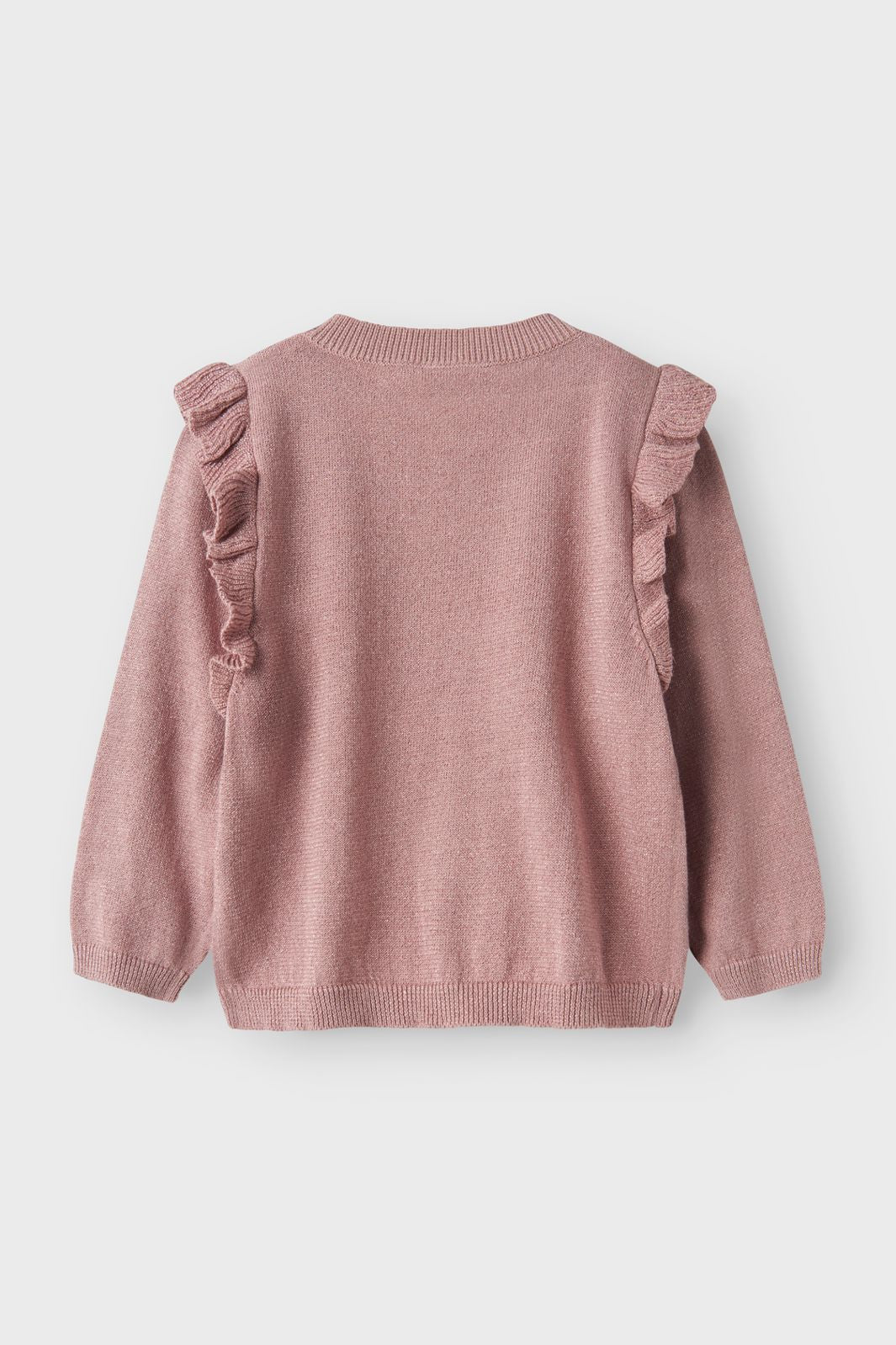 Name It - Nmfabinne Ls Knit Card - 4636116 Deauville Mauve Tone In Tone Lurex