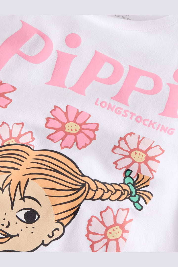 Name It - Nmfamena Pippi Ss Top Sky - 5089266 Bright White