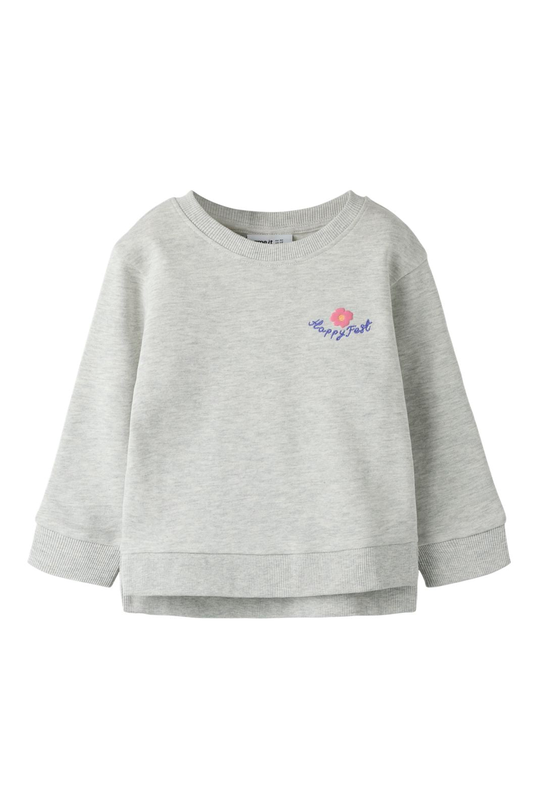 Name It - Nmffunna Ls Nreg Swe - 5106317 Light Grey Melange