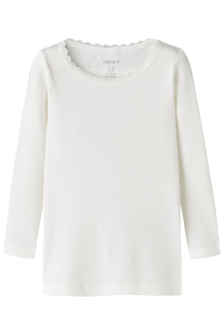 Name It - Nmfkab Ls Top - 4976204 Cloud Dancer