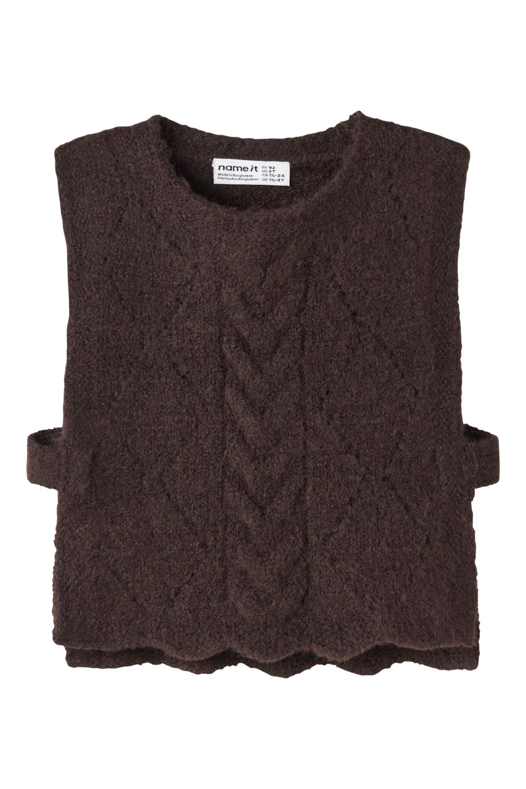 Name It - Nmflea Knit Vest - 5075166 Chocolate Plum