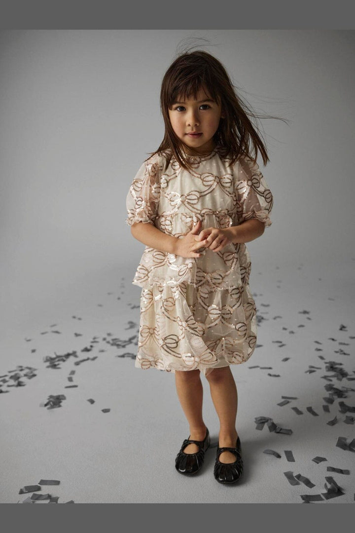 Name It - Nmfrila Tulle Ss Dress - 5114972 Birch