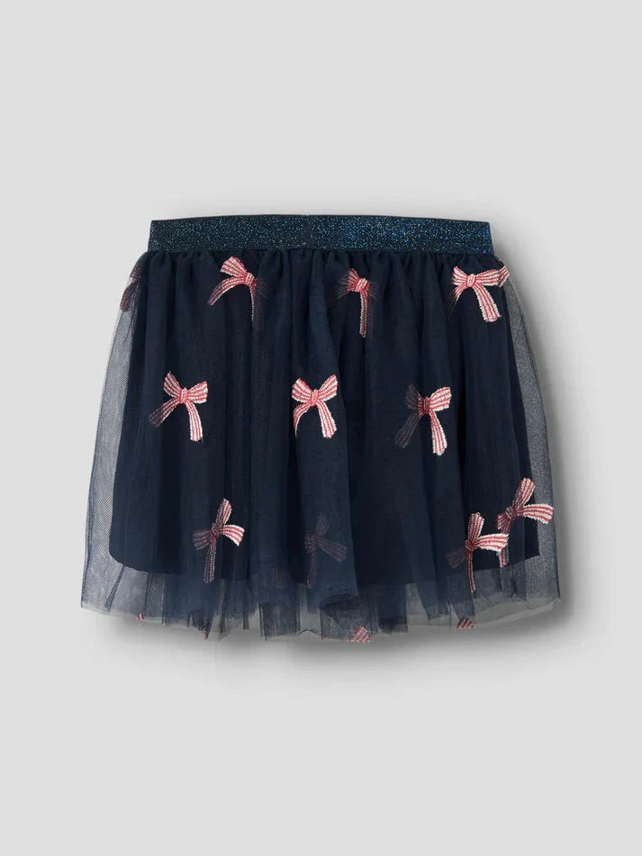 Name It - Nmfveross Tulle Skirt - 4930110 Navy Blazer Christmas Bow Nederdele 