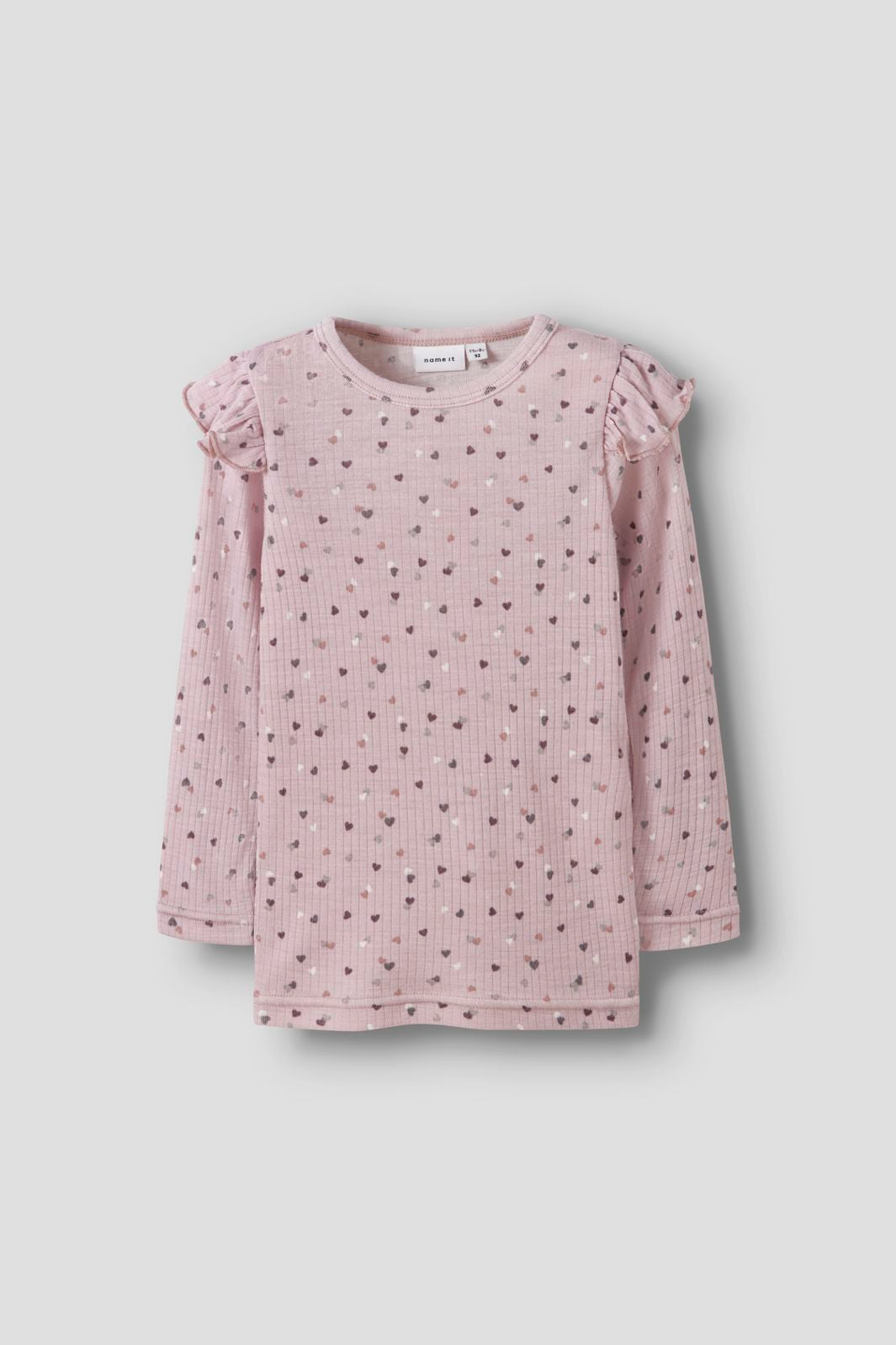 Name It - Nmfwomi Wo/Mo Ls Top - 4740422 Shadow Gray Duts
