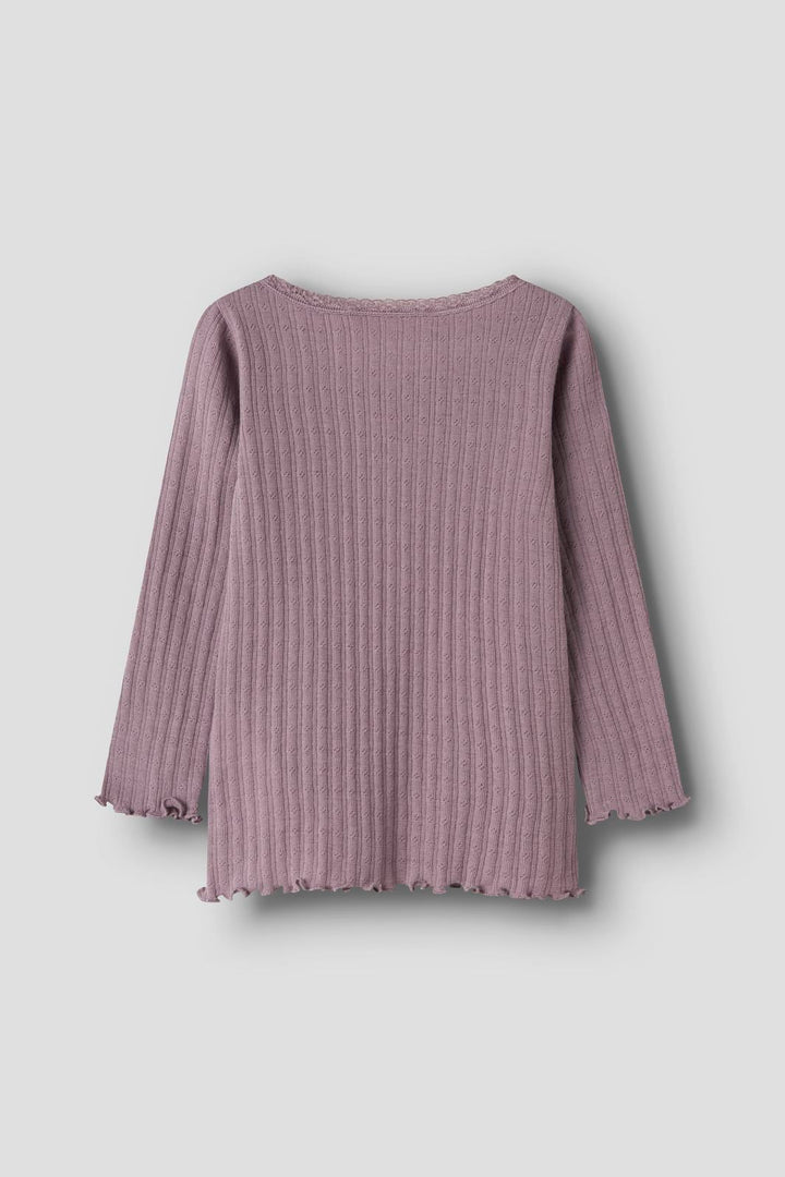 Name It - Nmfwossa Wo/Si Rib Ls Top - 4969337 Toadstool