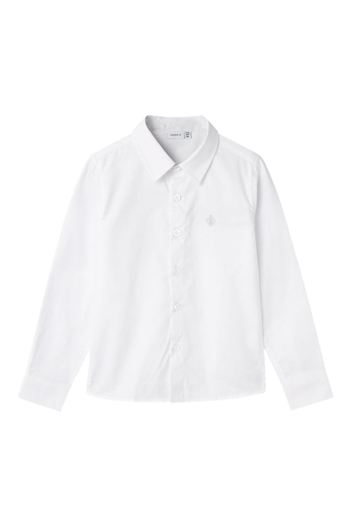 Name It - Nmmfeshirt Ls Shirt - 4145736 Bright White