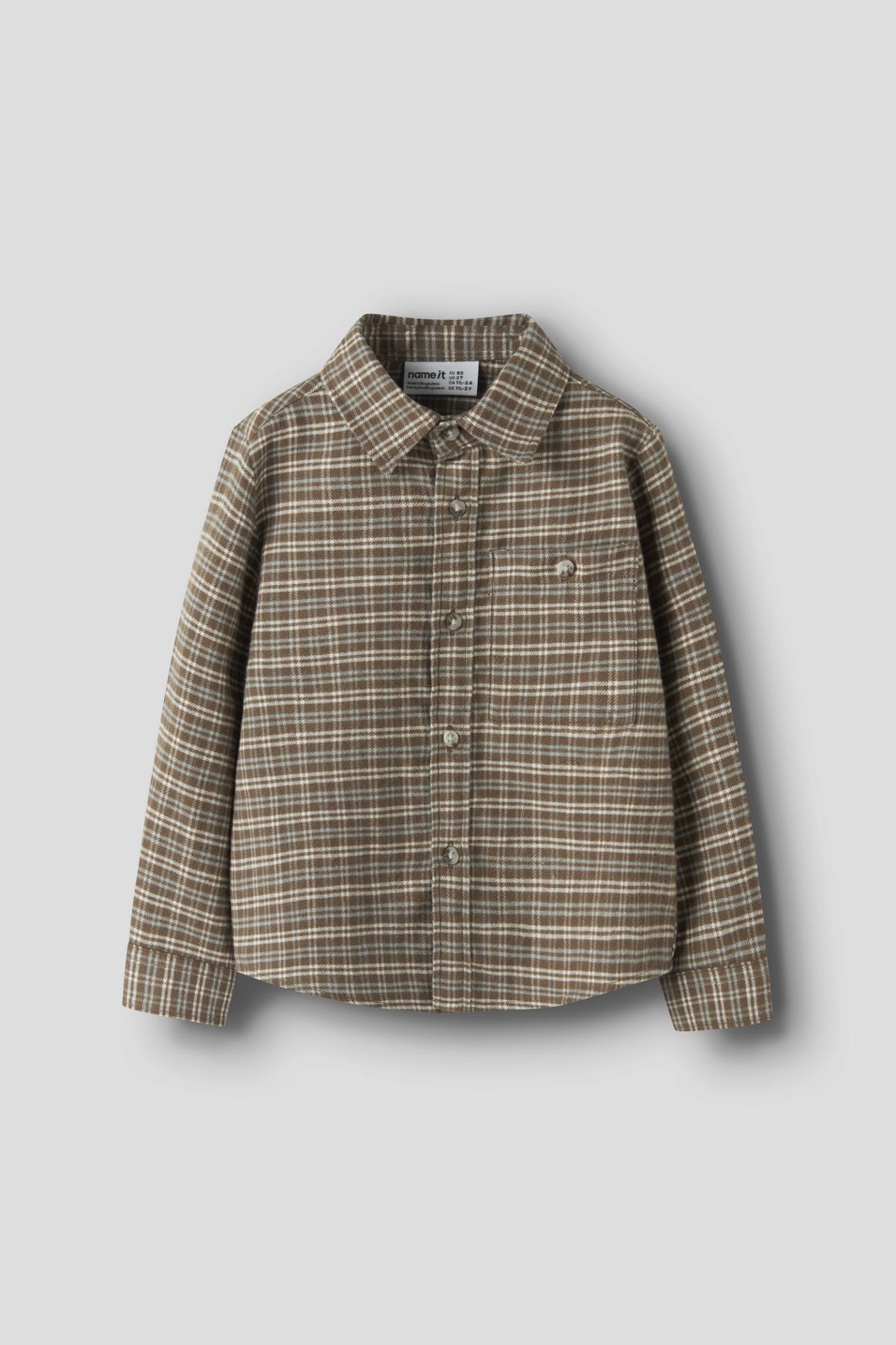 Name It - Nmmrem Ls Nreg Shirt - 5118838 Sepia .