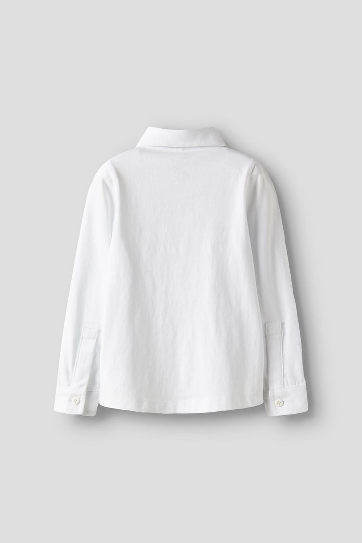 Name It - Nmmronalo Ls Jersey Shirt - 4874456 Bright White