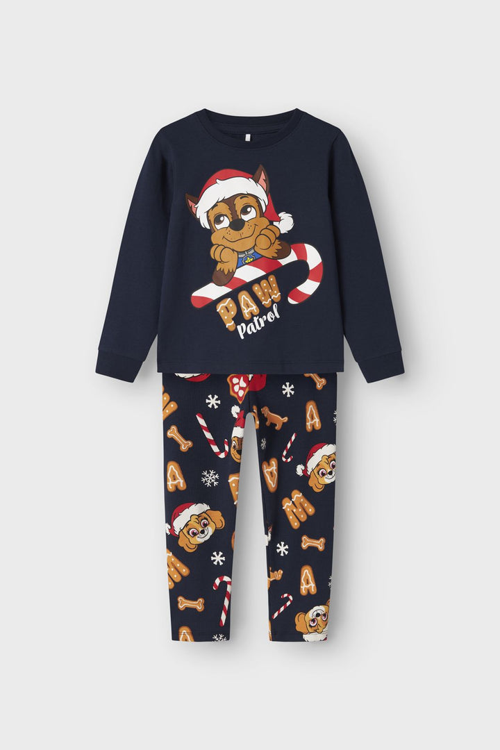 Name It - Nmmslava Paw Ls Nightset - 4842048 Navy Blazer