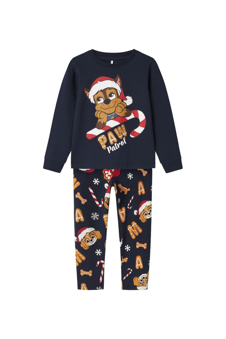 Name It - Nmmslava Paw Ls Nightset - 4842048 Navy Blazer