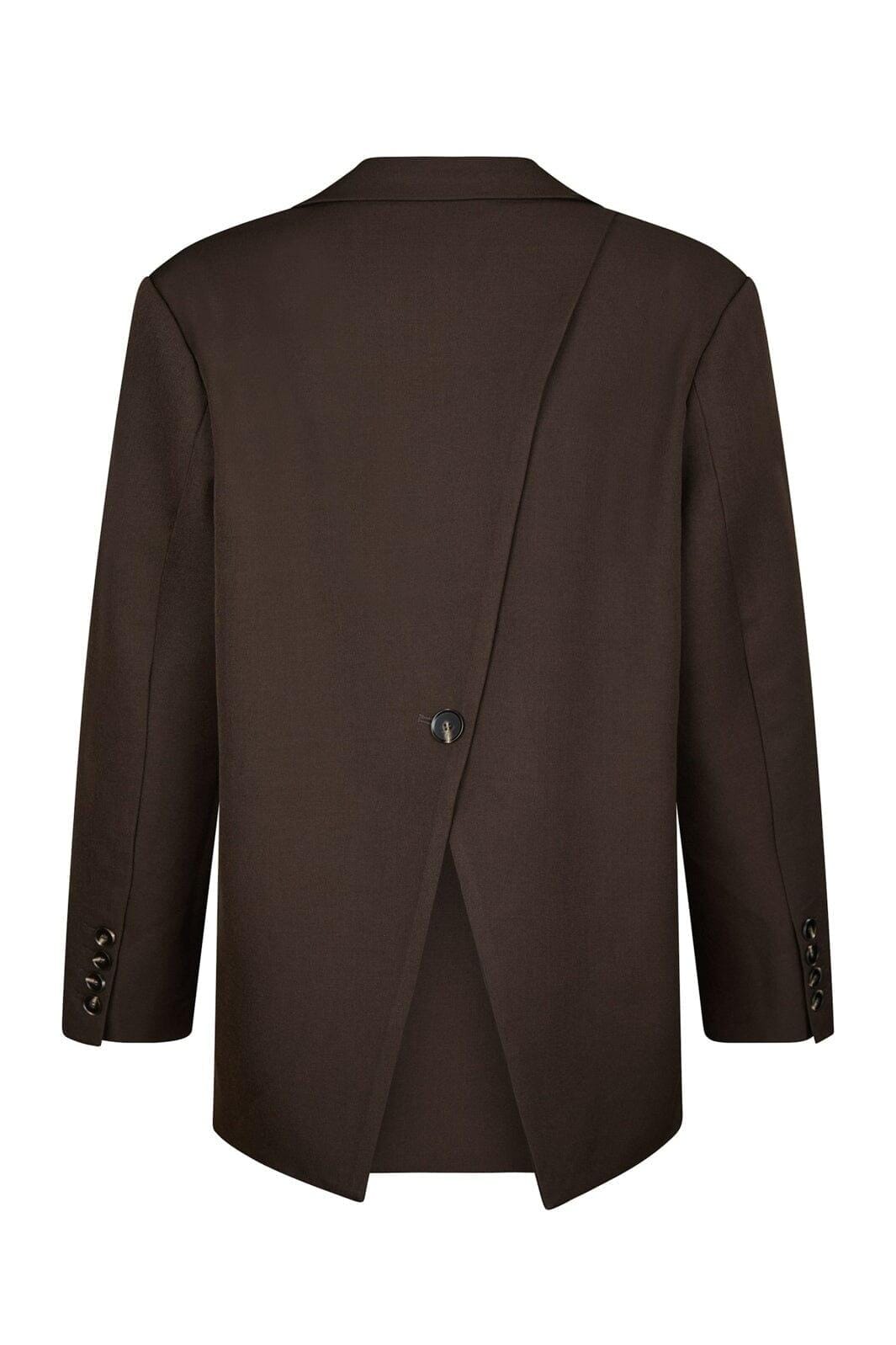 Neo Noir - Aarielle Structure Blazer 168202 - 676 - Dark Brown