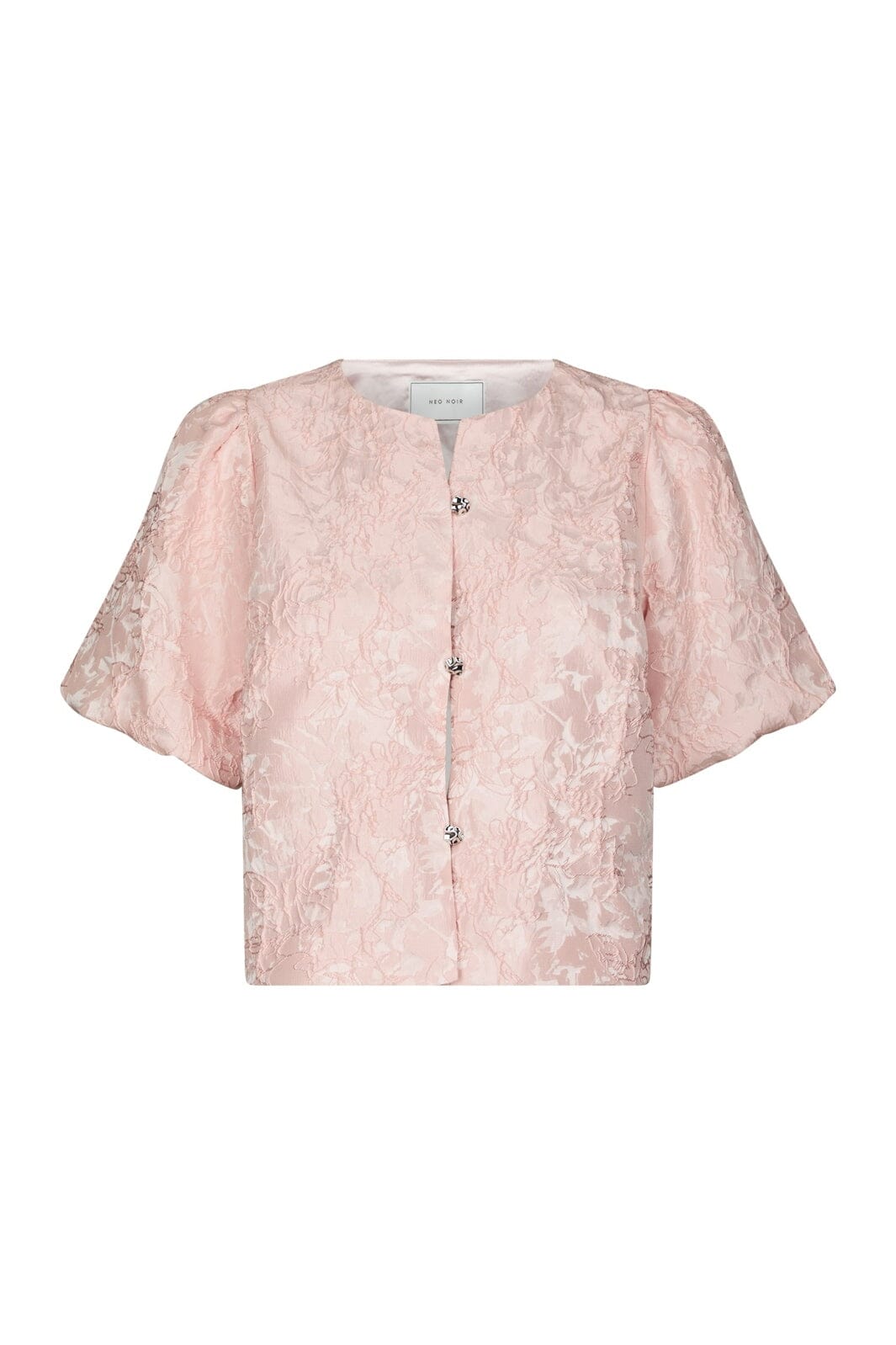 Neo Noir - Aisa Soft Brocade Blouse 168844 - 754 - Light Pink