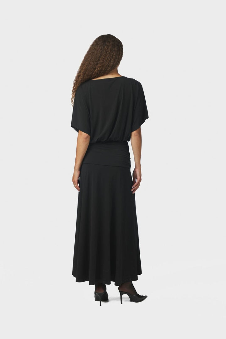 Neo Noir - Aloria Drapy Dress 170719 - 100 - Black