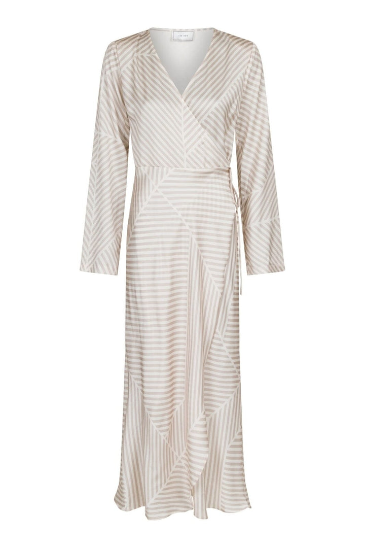 Neo Noir - Amber Mix Lines Dress - Sand Kjoler 