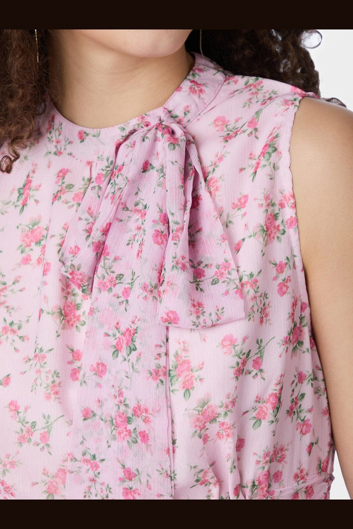 Neo Noir - Ansol Meadow Printed Top 168371 - 754 - Light Pink