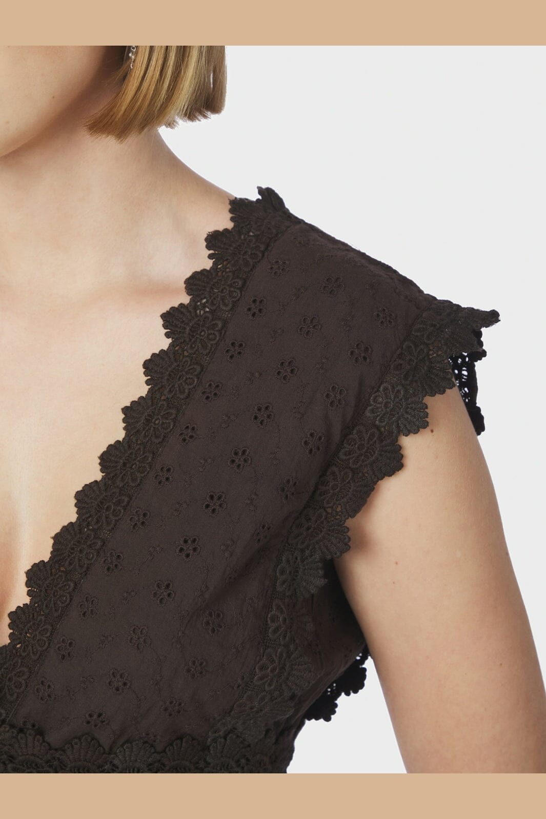 Neo Noir - Arista Lace Dress 169643 - 676 - Dark Brown