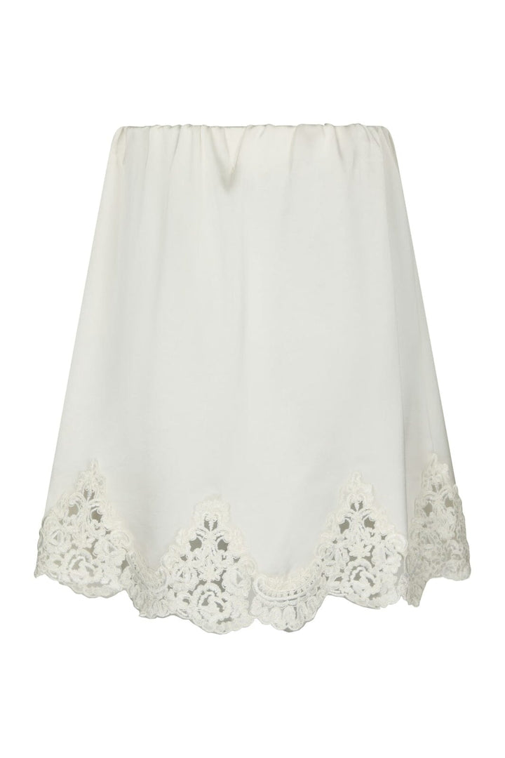 Neo Noir - Benisa Heavy Sateen Skirt 169012 - 621 - Pearl