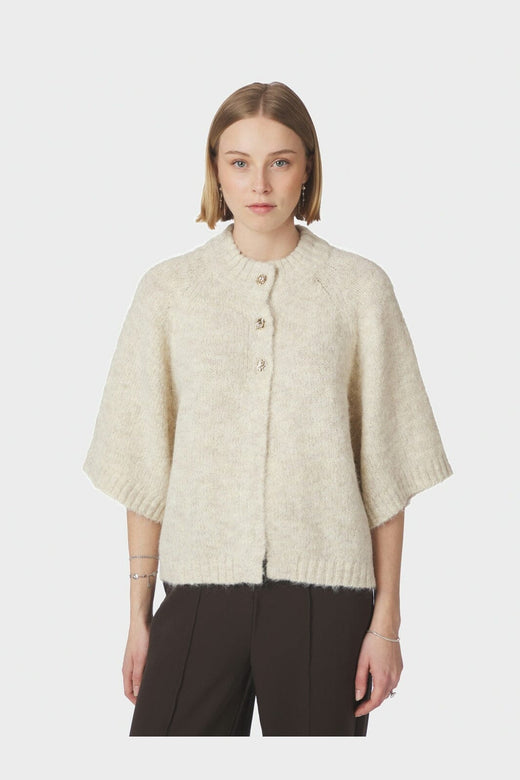 Neo Noir - Benuta Fluffy Knit Cardigan 165816 - 124 - Ivory