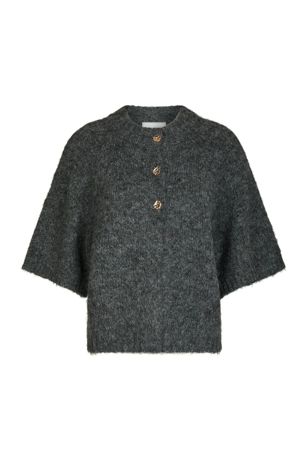 Neo Noir - Benuta Fluffy Knit Cardigan 165816 - 136 - Antracit Melange