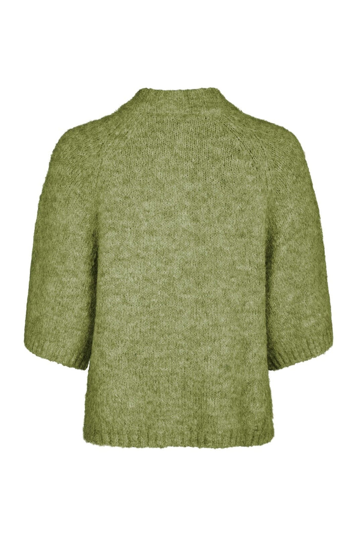 Neo Noir - Benuta Fluffy Knit Cardigan 165816 - 723 - Dusty Green