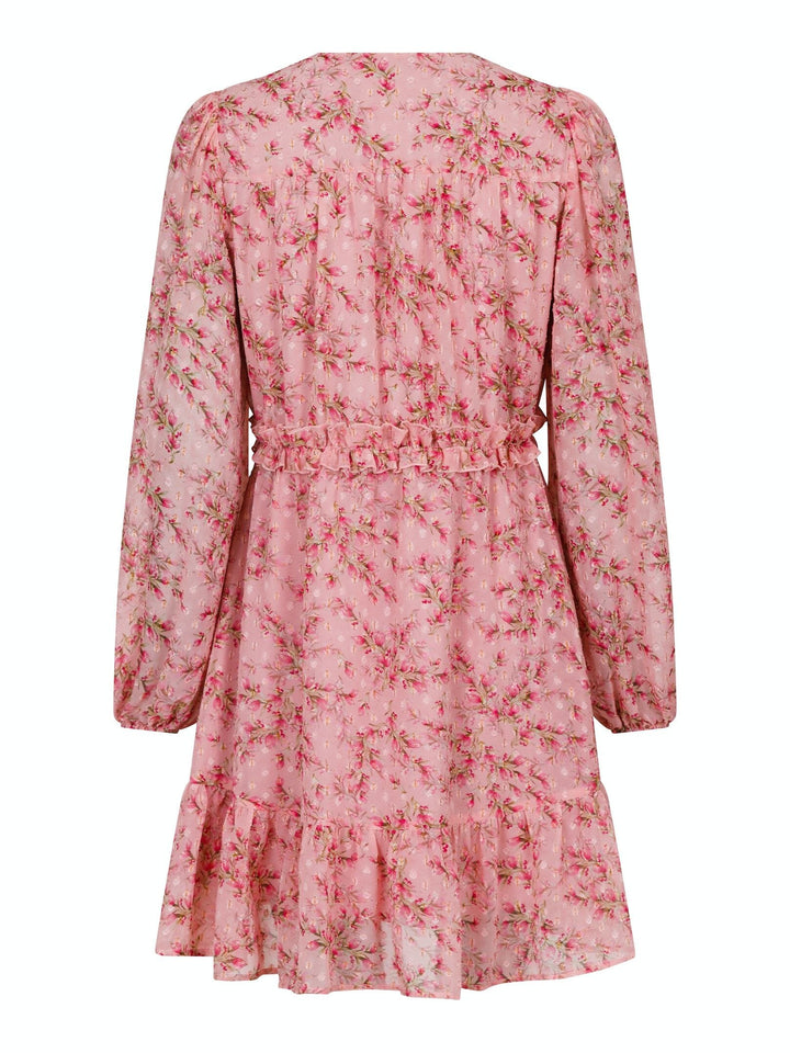 Neo Noir - Bethie Dot Print Dress - Rose Kjoler 