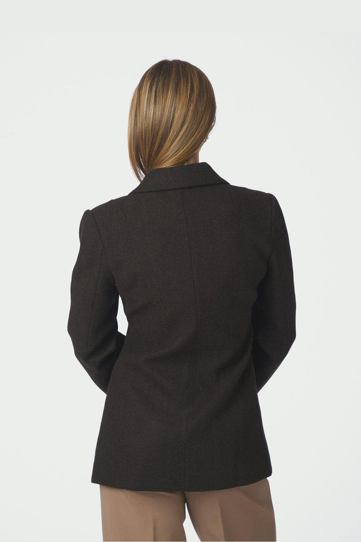 Neo Noir - Bowie Herringbone F Blazer 168544 - 676 - Dark Brown