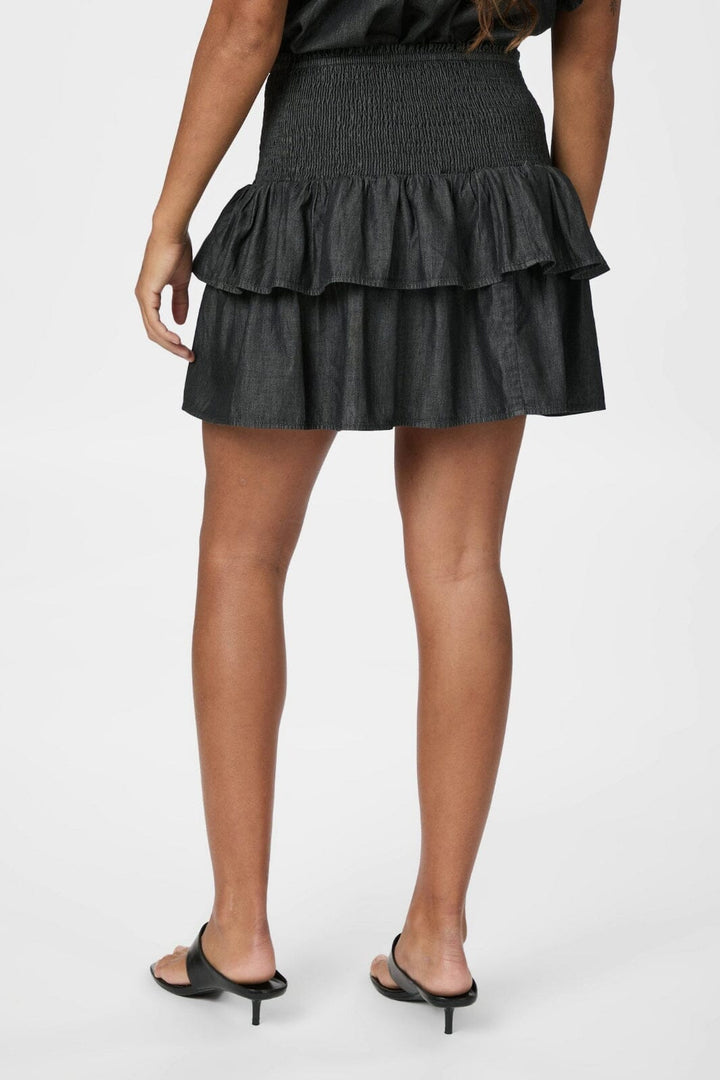 Neo Noir - Carin Denim Skirt 165090 - 100 - Black
