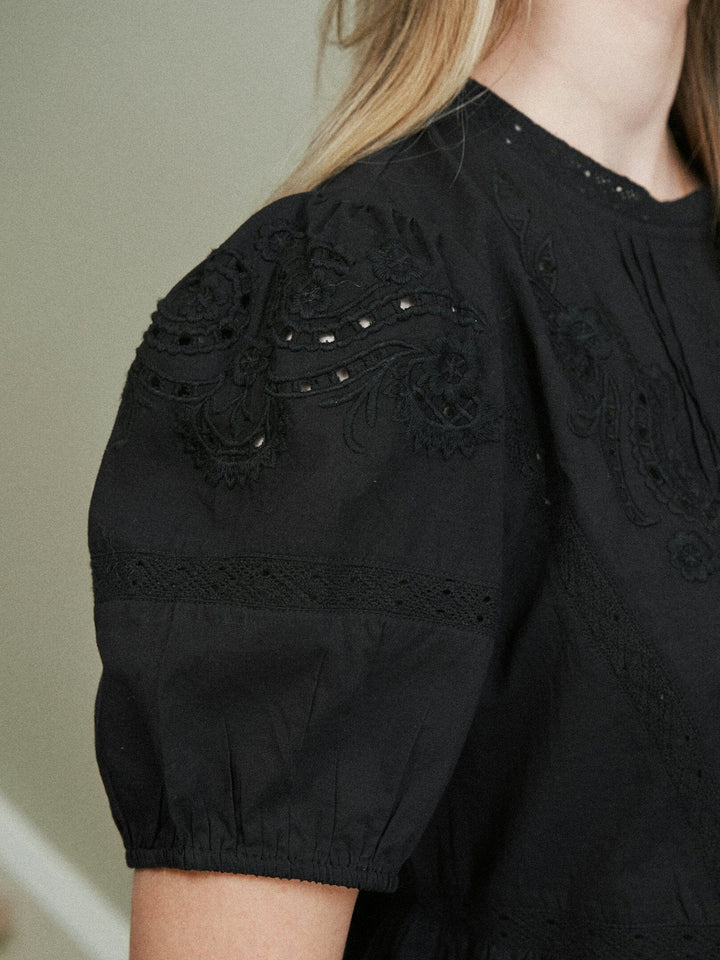Neo Noir - Carnita Blouse 166753 - 100 - Black T-shirts 