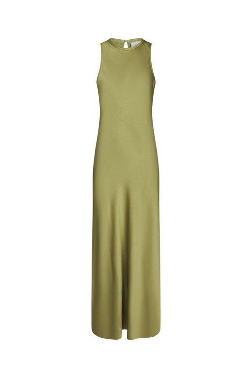 Neo Noir - Celinie Heavy Sateen Dress 165621 - 340 - Sage Green