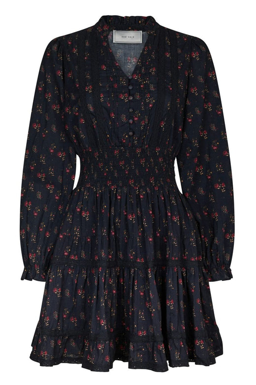 Neo Noir - Cornell Fine Print Dress 166552 - 702 - Dark Navy