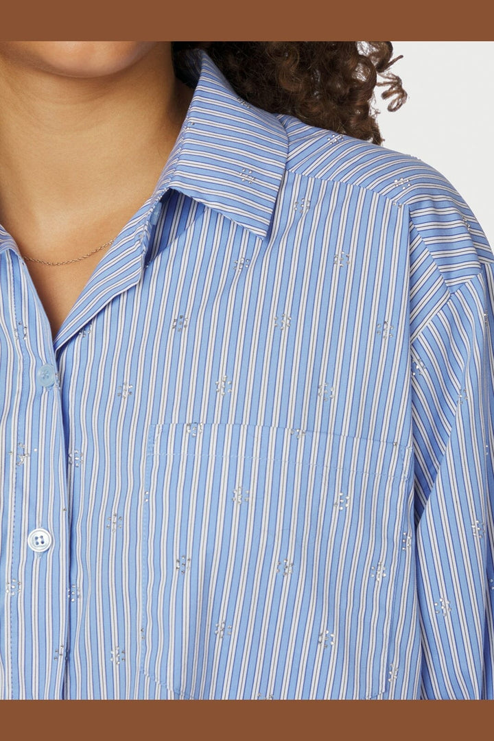 Neo Noir - Dalma Decoration Shirt 166911 - 145 - Light Blue