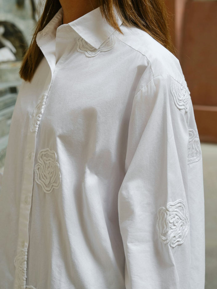 Neo Noir - Dalma Dori Emb Shirt 166746 - 120 - White Skjorter 