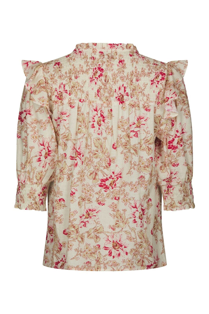 Neo Noir - Davina Flower Blouse 168297 - 165 - Rose
