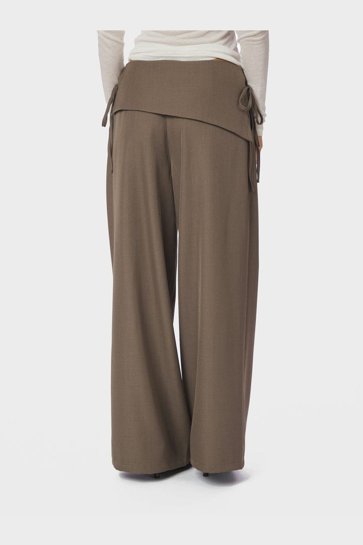 Neo Noir - Deani Fold Pants 166168 - 214 - Taupe