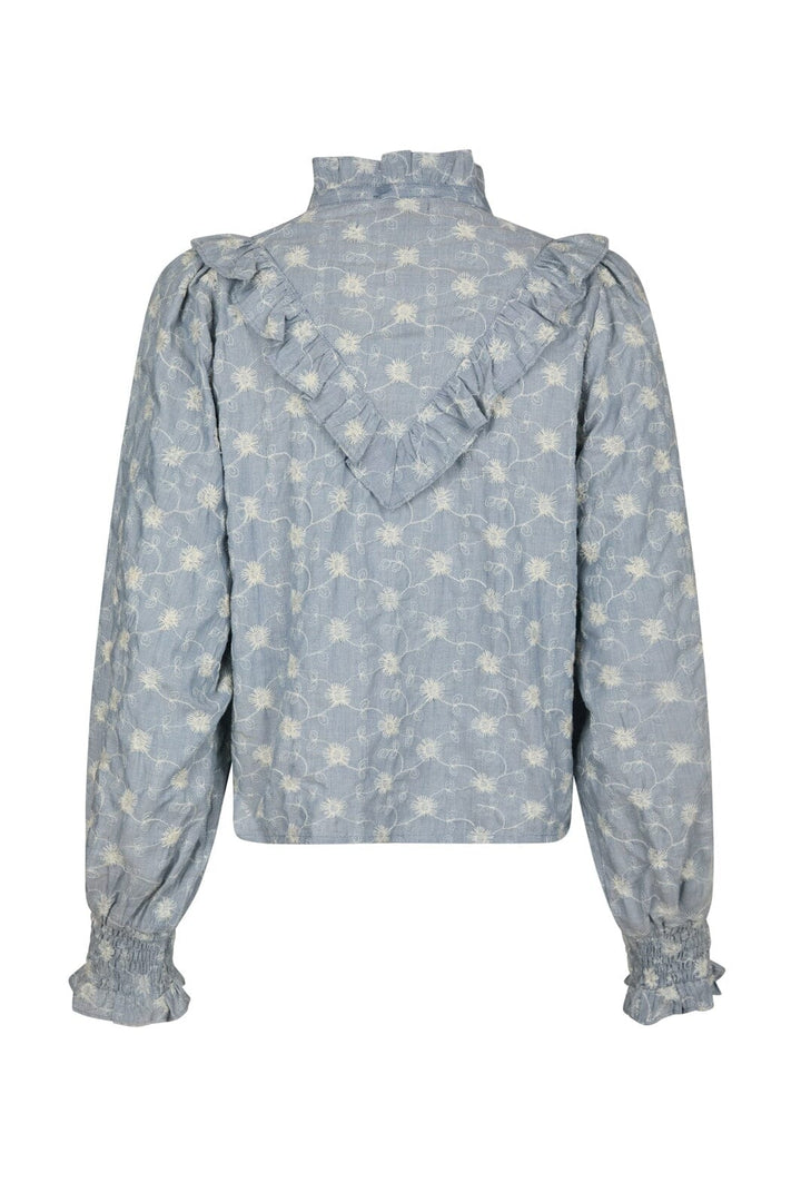 Neo Noir - Degas Delicate Blouse 166785 - 142 - Dusty Blue