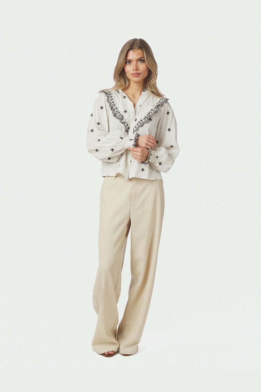 Neo Noir - Degas Dot Blouse 167708 - 121 - Off White