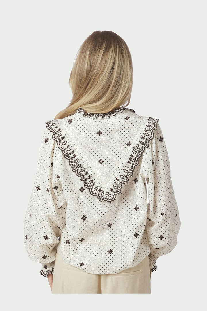 Neo Noir - Degas Dot Blouse 167708 - 121 - Off White
