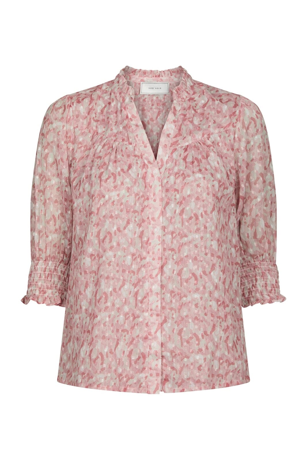 Neo Noir - Diana Blurred Blouse 168379 - 165 - Rose