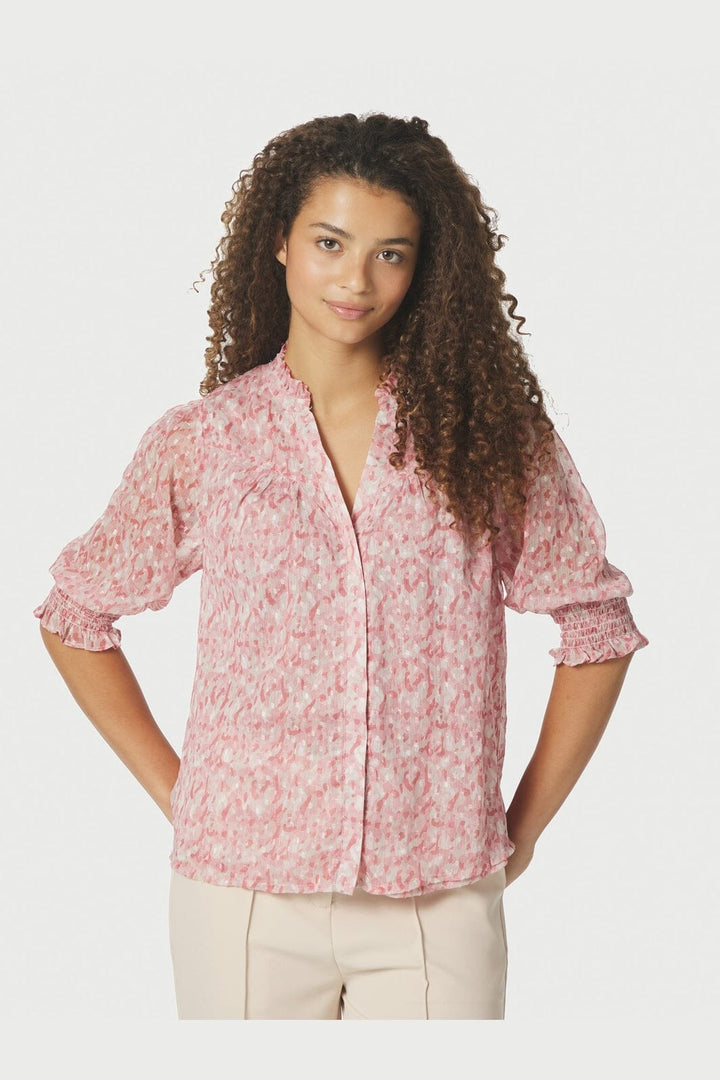Neo Noir - Diana Blurred Blouse 168379 - 165 - Rose