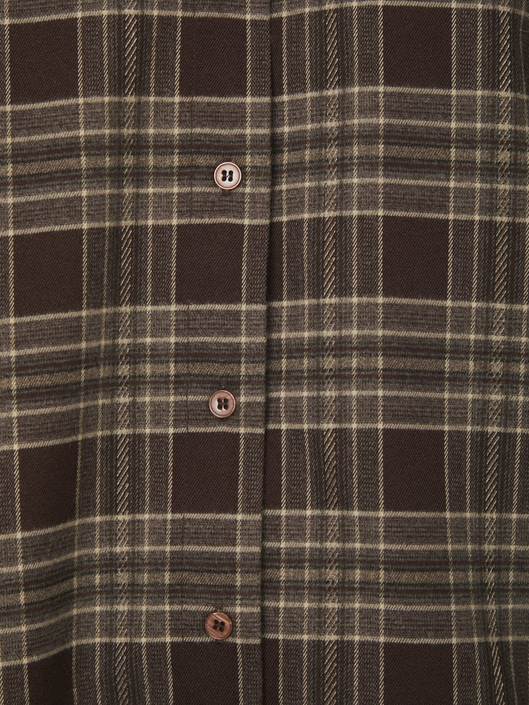Neo Noir - Dita Flannel Check Shirt 171676 - 210 - Brown Skjorter 